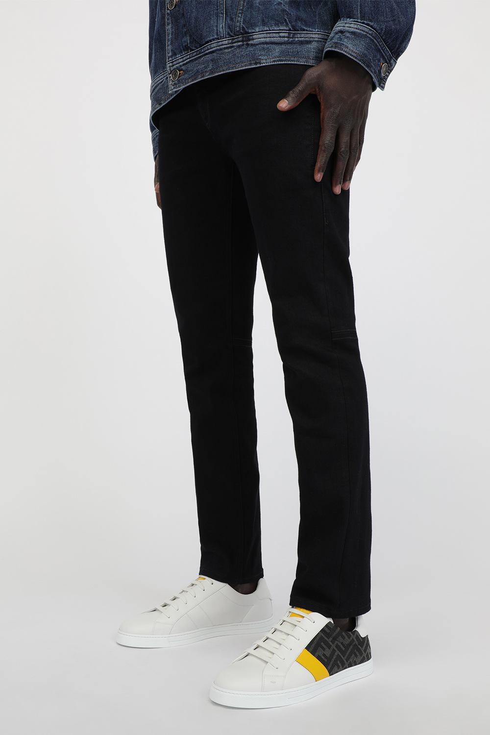 White Leather Logo Sneakers